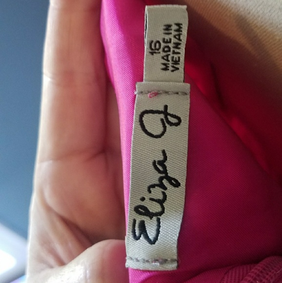 Eliza J floral A line dress with belt - Picture 5 of 7